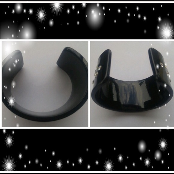 Christian Dior:Authentic 80’s Black Lucite Cuff in EUC! - Picture 2 of 4